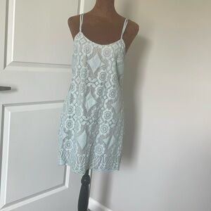 Love, Fire Beige and Light Blue Dress Size M